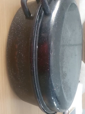 Enamel Roasting Pan used 40 x 30 cm