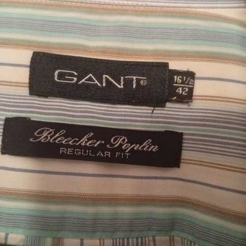 Gant men's shirt like new, blue and turquoise, sizes L and XL