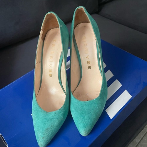 Tsitsivas pumps like new, size 37, pistachio color, leather 8-9cm