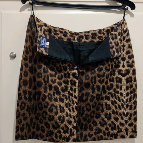 Leopard suit used, jacket and skirt size M