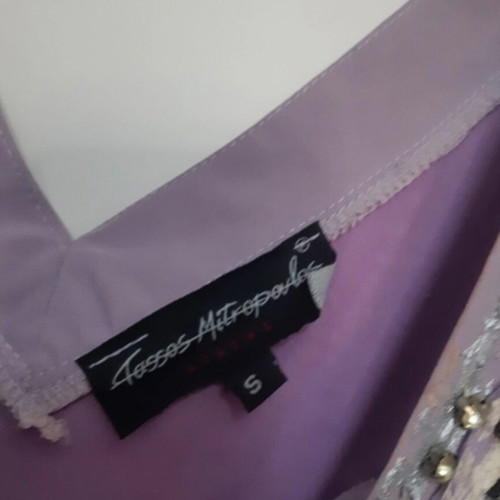 Tasos Mitropoulos silk purple dress like new