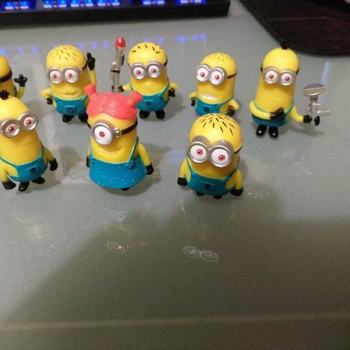 Φιγούρες Minions σετ 10, σαν καινούργιο, 3-4 εκ.