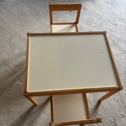Children's table with chairs used