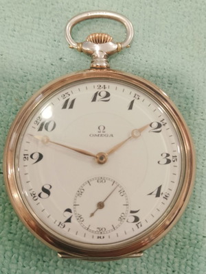 Ρολόι τσέπης Omega μεταχειρισμένο, μοντέλο Lepine του 1934