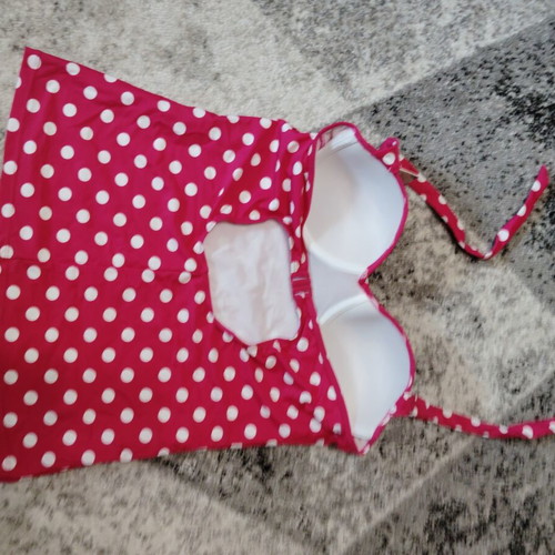 Women's two-piece Rizov polka dot swimsuit new, size XXL