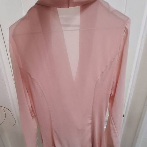 Light blouse with V neckline new, pink, sizes M/L