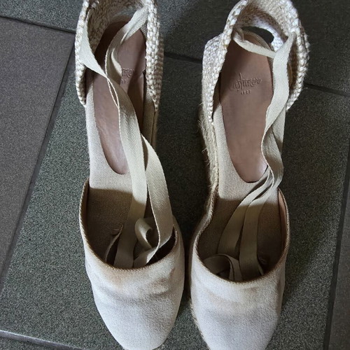 Castañer espadrilles used, beige, size 41, Carina 6 002