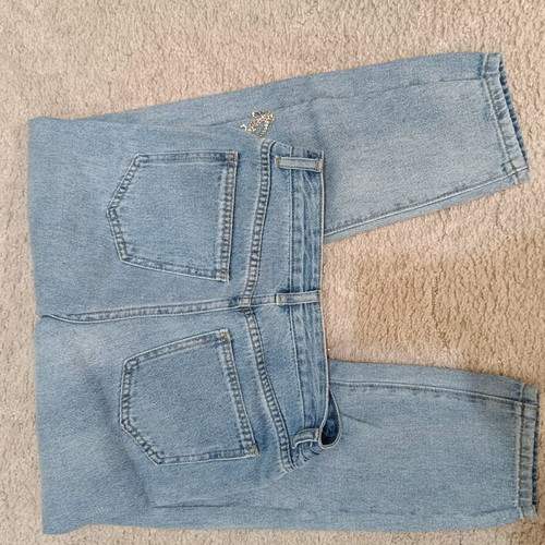 Jeans with rhinestone fringes on pockets xsmall like new