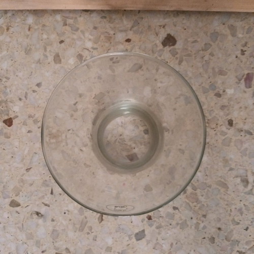 Glass vase new, height 20cm, diameter 14cm and 10cm