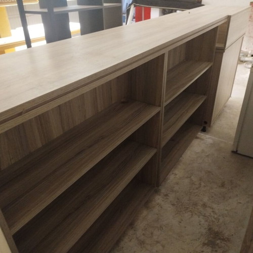 Cashier counter for business, 3 meters, melamine