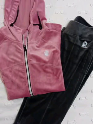 Admiral velour sportswear set new, grey and pink