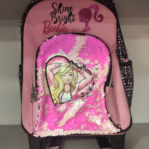 Barbie toddler trolley with sequins like new