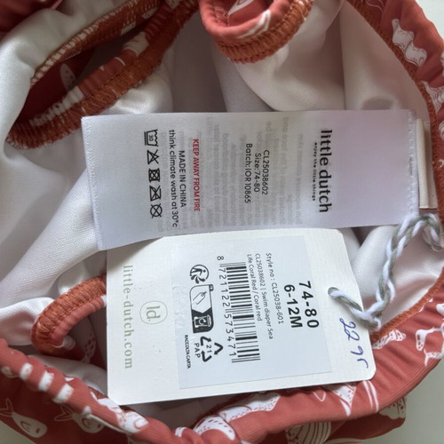 Little Dutch swim set 2 pieces size 74-80 new
