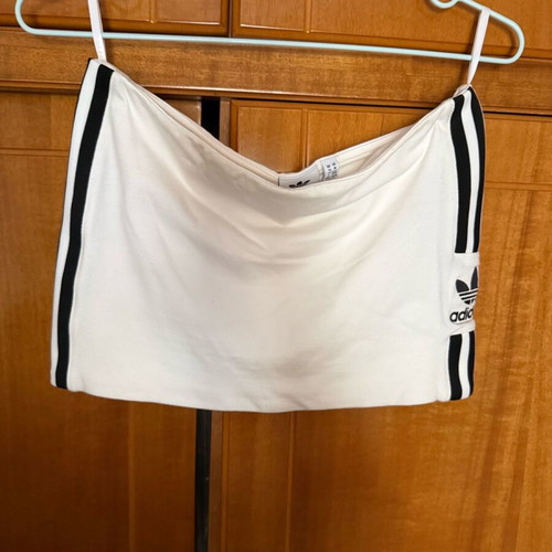 Adidas tube top new unworn, white, size L