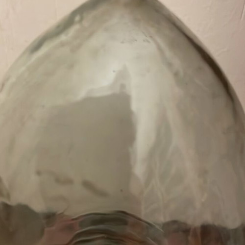 Vintage lamp made of blown glass new, Mollers