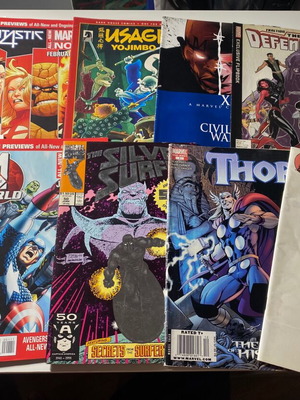 Comic book collection used, 21 pieces, Greek and foreign