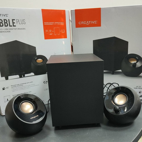 Creative Pebble Plus 2.1 8W RMS speakers new