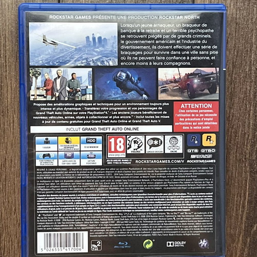 GTA 5 PlayStation 4 game