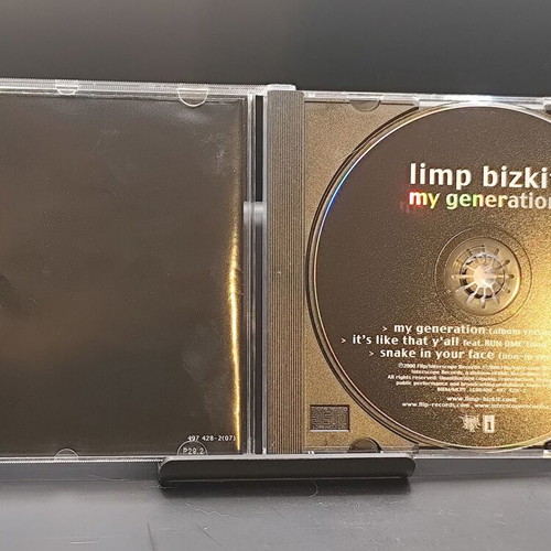 Limp Bizkit My Generation Limited Edition CD Single like new, metal