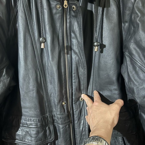 Leather jacket Prince size XL like new with silk lining made in Germany