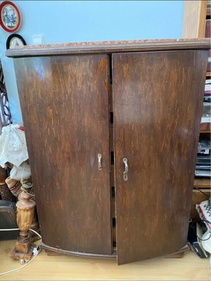 Antique furniture with marble top and internal drawers used