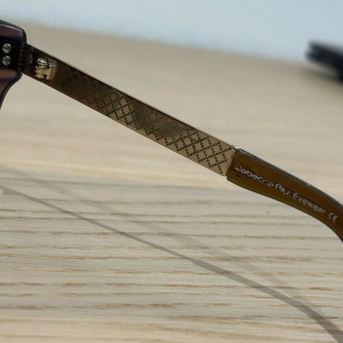 Rebecca Blu Eyewear glasses like new, brown and gold frame