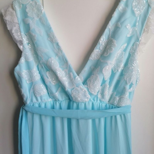 Maxi dress Shine 2gether new, turquoise, size M/L