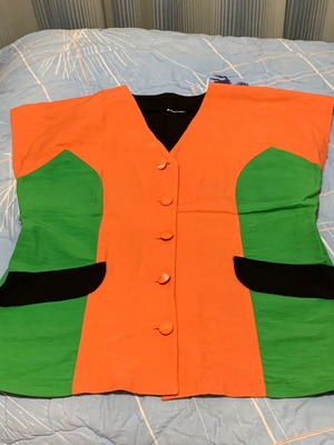 Σακάκι ανοιξιάτικο αμάνικο M/L πολύχρωμο like new