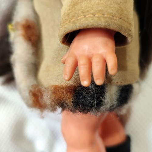 Bella doll used by Apergis company 1970s collectible