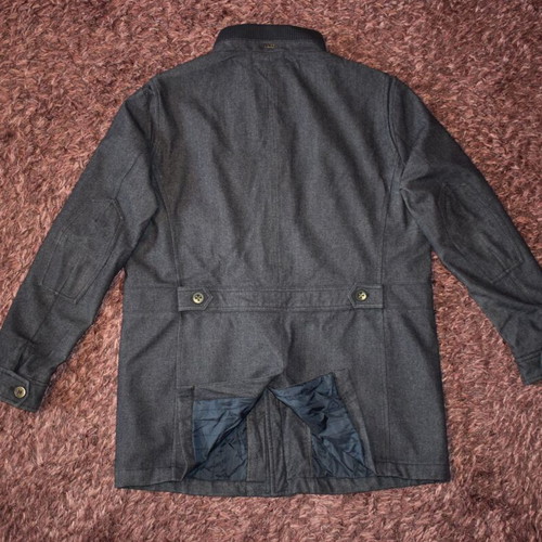 Hugo Boss wool coat size 58 used, gray