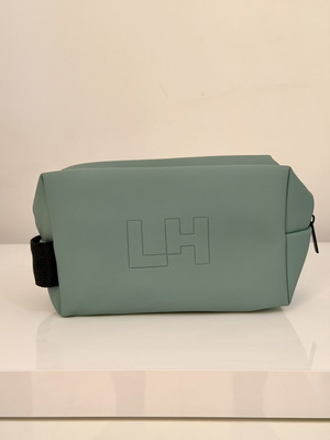 Lierac men's toiletry bag new, turquoise