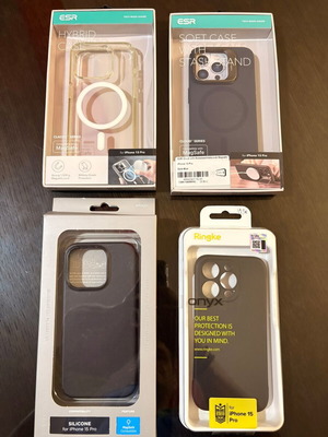 Θήκες iPhone 15 Pro σαν καινούργιες, πακέτο