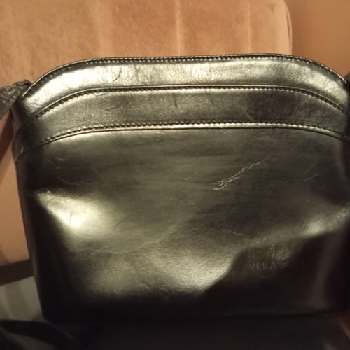 Vera Pelle crossbody bag like new, genuine leather, black