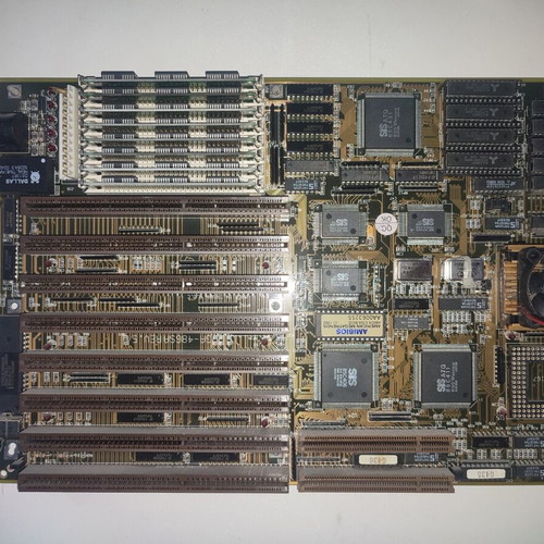 486 DX2 set used with Gigabyte GA-486SA Rev 5 motherboard and Intel 486 DX2 66