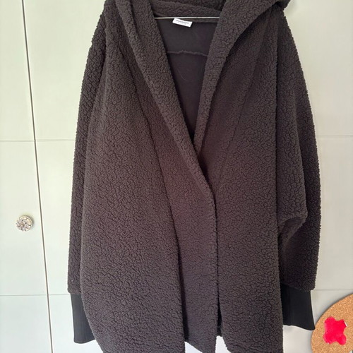 Noisy May teddy coat like new, black, XL