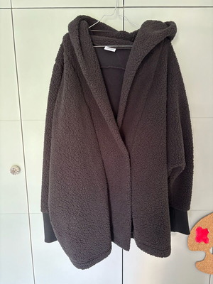 Noisy May teddy coat like new, black, XL