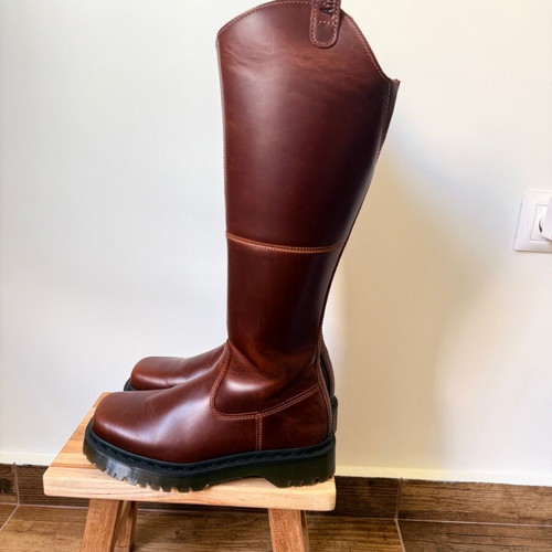 Dr. Martens Amaayah μπότες ιππασίας καφέ καινούργιες, δέρμα, 38