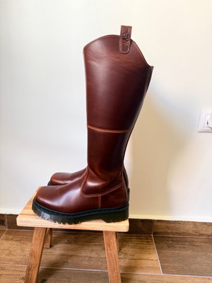 Dr. Martens Amaayah μπότες ιππασίας καφέ καινούργιες, δέρμα, 38