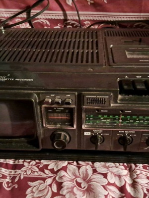 Vintage Sunkmatic τηλεόραση ραδιόφωνο κασετόφωνο μεταχειρισμένο