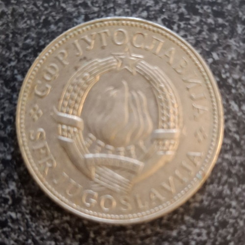 10 Dinara Yugoslavia collectible coin used, 1977