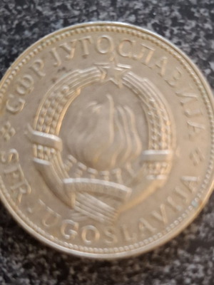 10 Dinara Yugoslavia collectible coin used, 1977