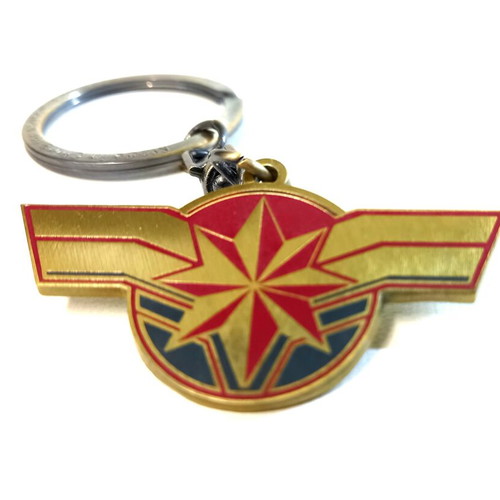 Marvel Captain Marvel Logo Metal Collectible Keychain like new