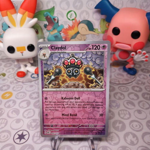 Pokemon Card Claydol OBF 095 like new, Obsidian Flames set