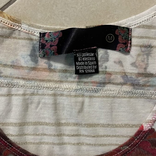 Women Tank Top multicolor with ballet dancers print, like new, size M