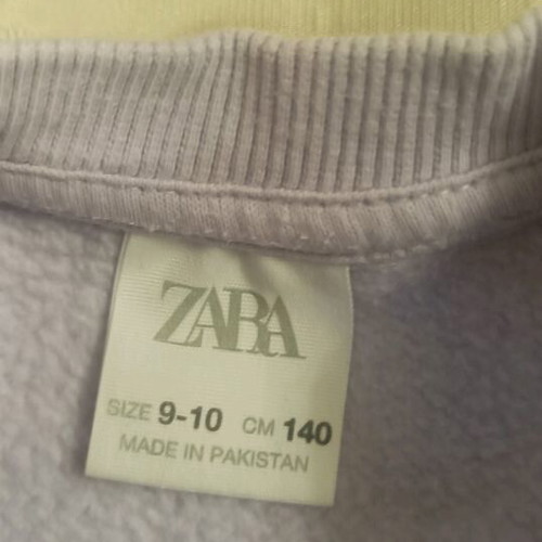 Zara winter sweatshirt for girl 9-10 years like new, purple