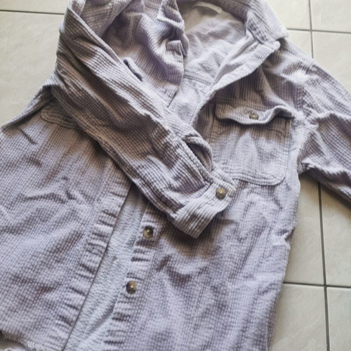 Zara corduroy shirt for girl size 164 like new, purple