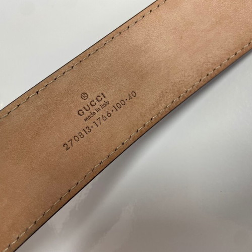 Gucci leather belt brown size 100cm like new