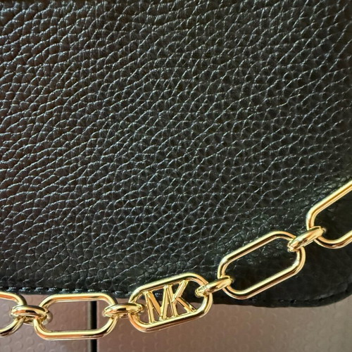 Michael Kors black pebbled leather crossbody bag like new