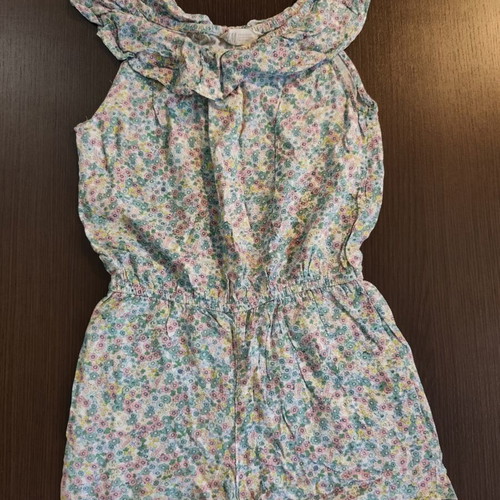 H&M Floral Playsuit used, size 122 cm for 7 years old