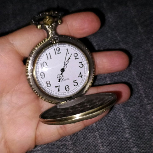 Copper pocket watch with eagle new